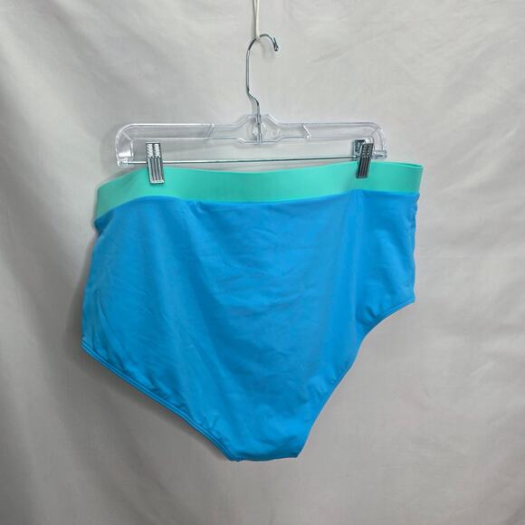 Tempt Me Women Plus Size High Waisted Bikini Bandeau Two Piece Swimsuit 22W-NEW - Picture 14 of 16